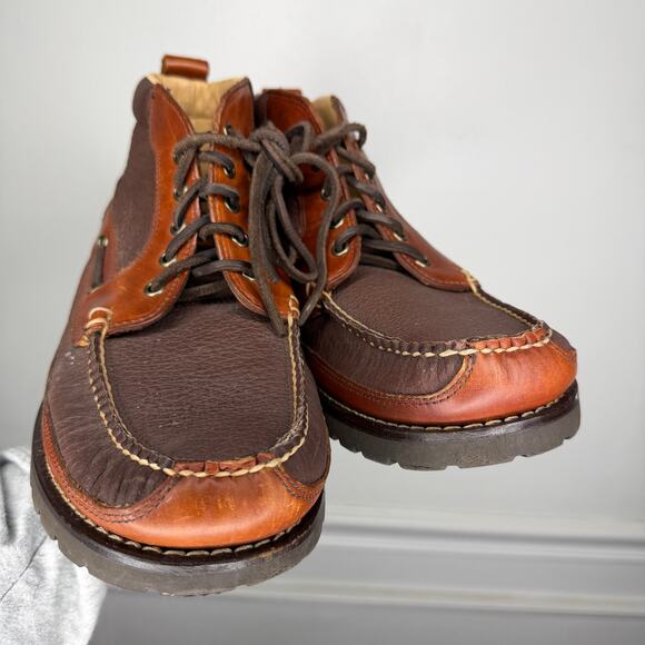Vintage L.L.Bean Allagash Handsewn Chukka Boots Mens 12 D main image 7